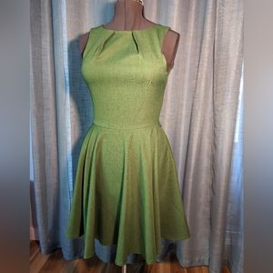 Modcloth Luck Be a Lady Fern Green Dress